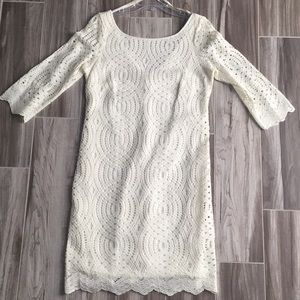White lace dress